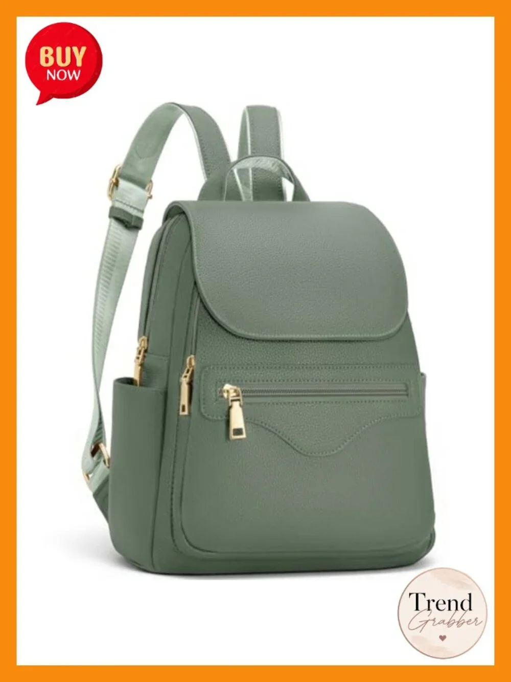 Vegan Leather Backpack Purse with RFID Wallet & Tablet Sleeve, Travel Daypack